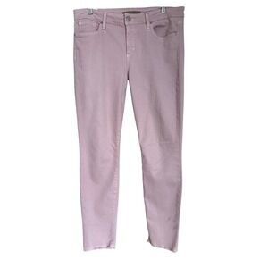 Joes Jeans Skinny Ankle Dusty Pink‎ Raw Hem Denim Pants W32 CL421M